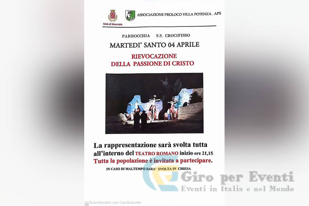 Rievocazione della Passione di Cristo a Villa Potenza