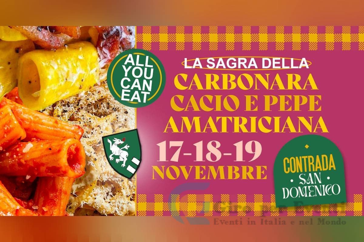 Sagra Cacio & Pepe, Carbonara, Amatriciana all You Can Eat a Legnano