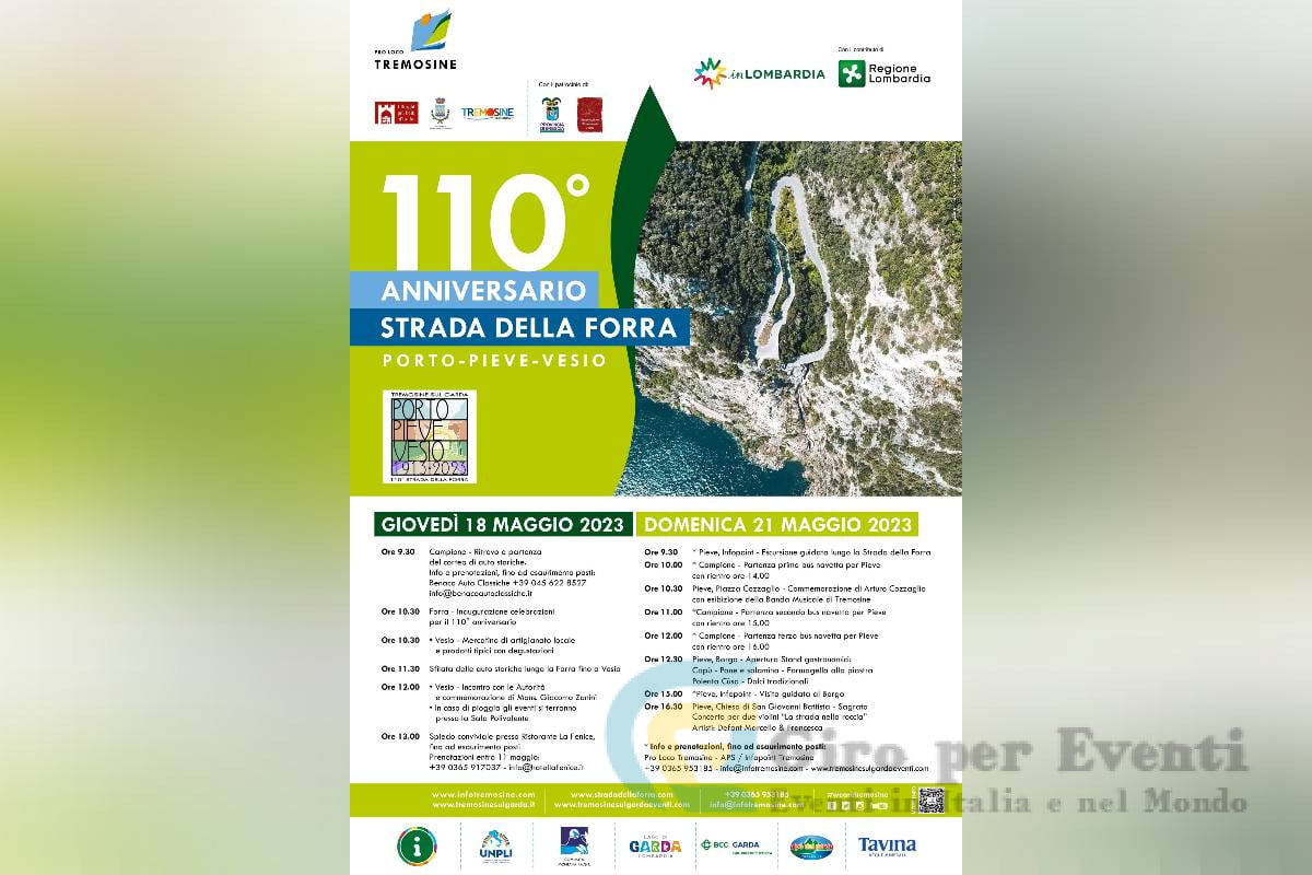 110° Anniversario Strada della Forra a Tremosine sul Garda