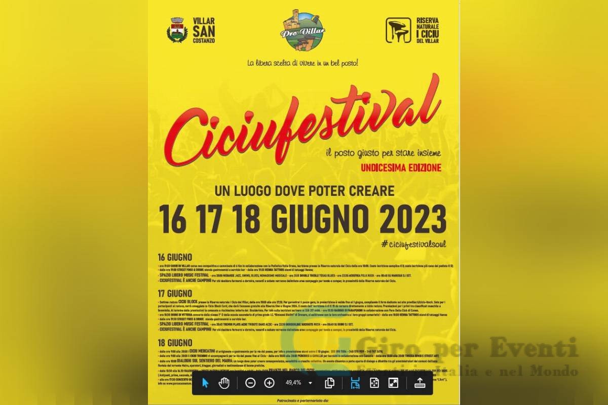 Ciciufestival a Villar San Costanzo