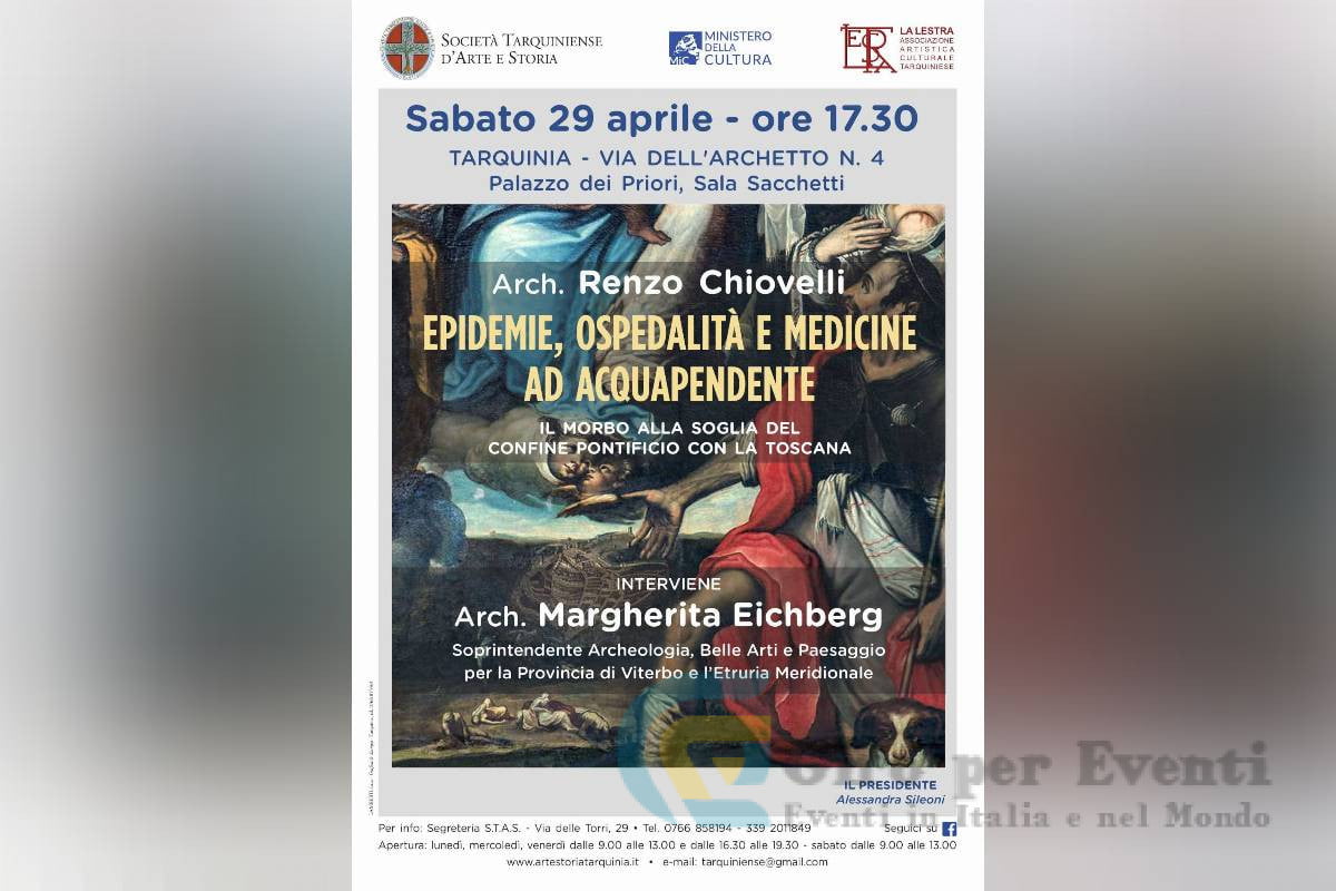 Conferenza dell’Architetto Renzo Chiovelli alla sala Sacchetti di Tarquinia