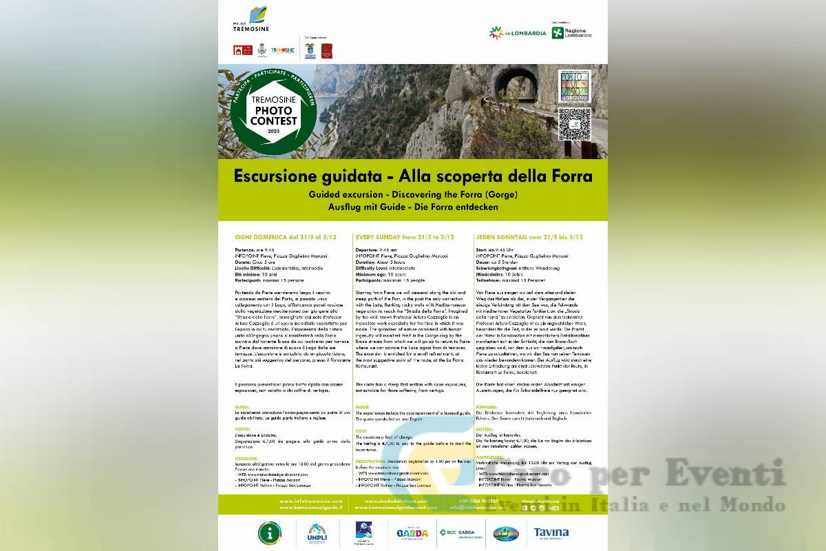 Escursione Guidata – Alla Scoperta della Forra Tremosine sul Garda