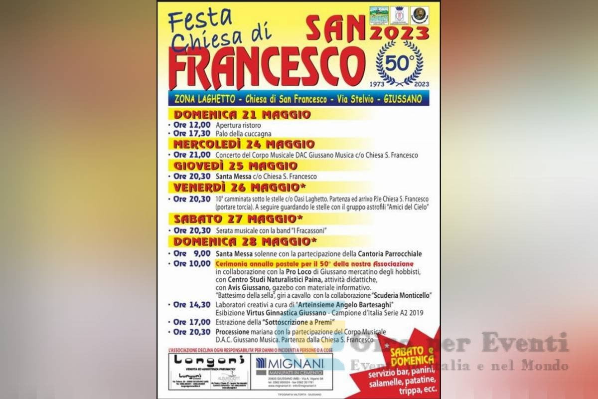 Festa Chiesa di San Francesco a Giussano