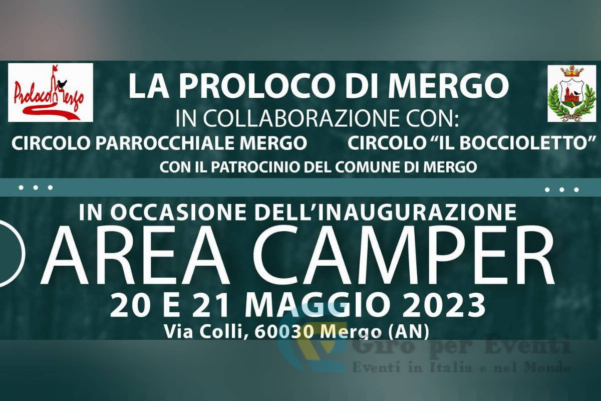 Inaugurazione Area Camper a Mergo banner