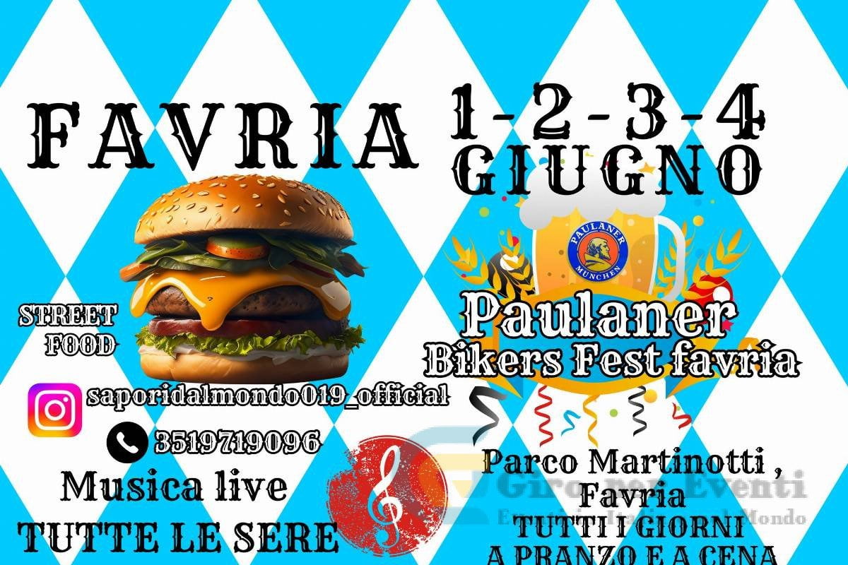 Paulaner Bikers & Street Food Fest a Favria