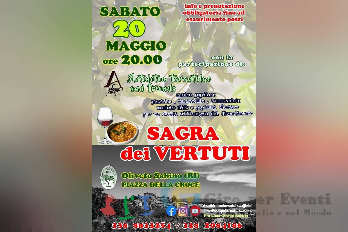 Sagra dei Vertuti a Oliveto Sabino