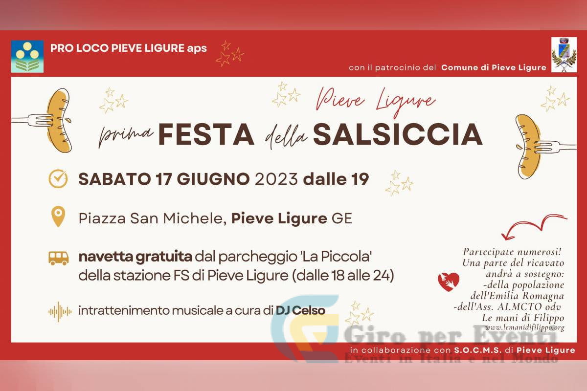 Festa della Salsiccia a Pieve Ligure