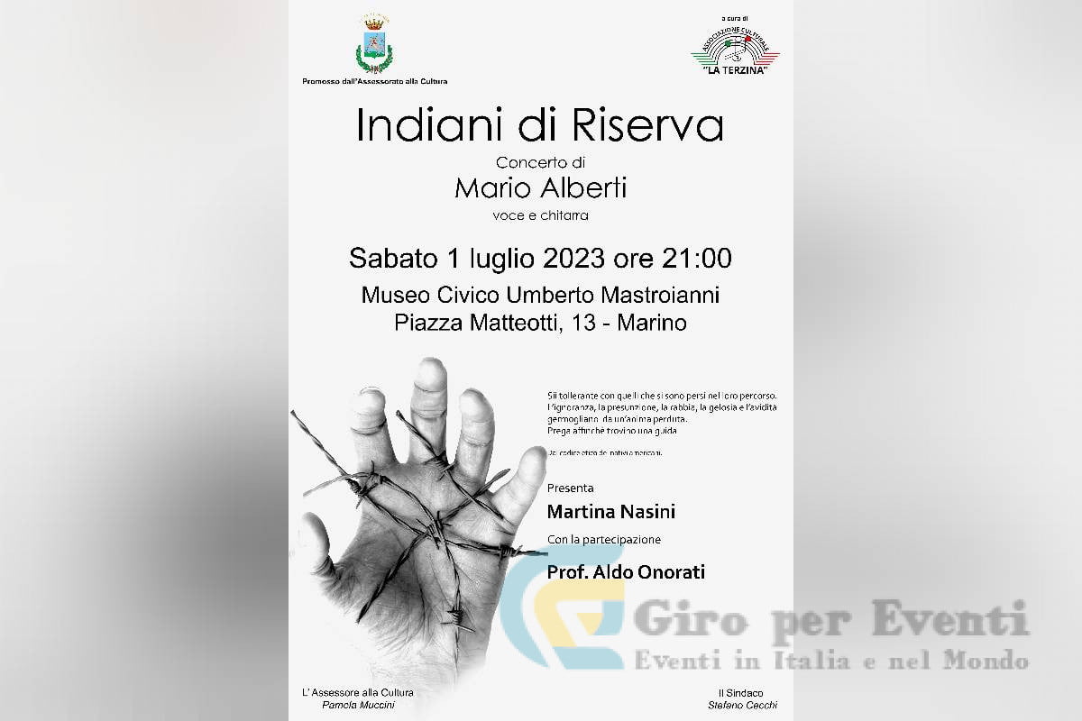 Grande Concerto dedicato ai Nativi d'America a Marino