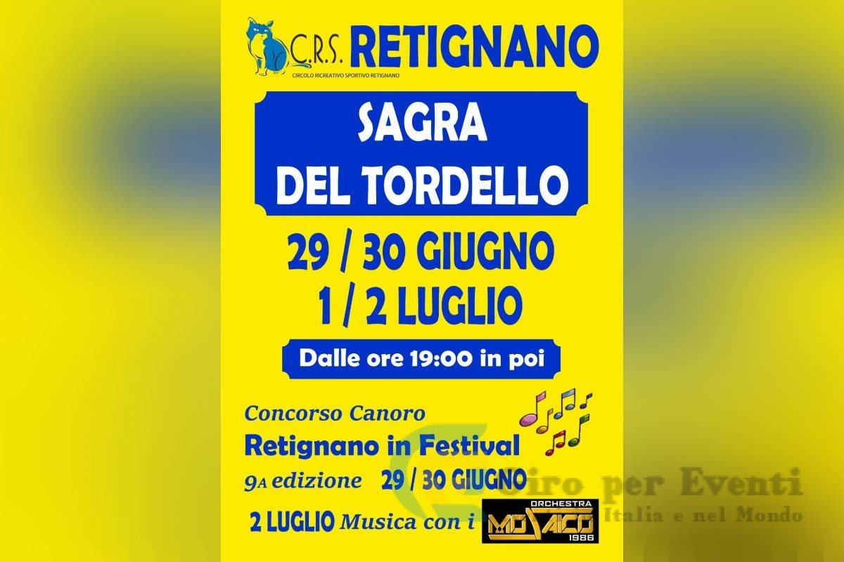 Sagra del Tordello a Retignano