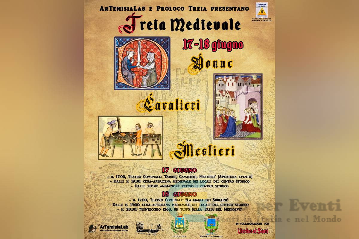 Treia Medievale Donne, Cavalieri, Mestieri