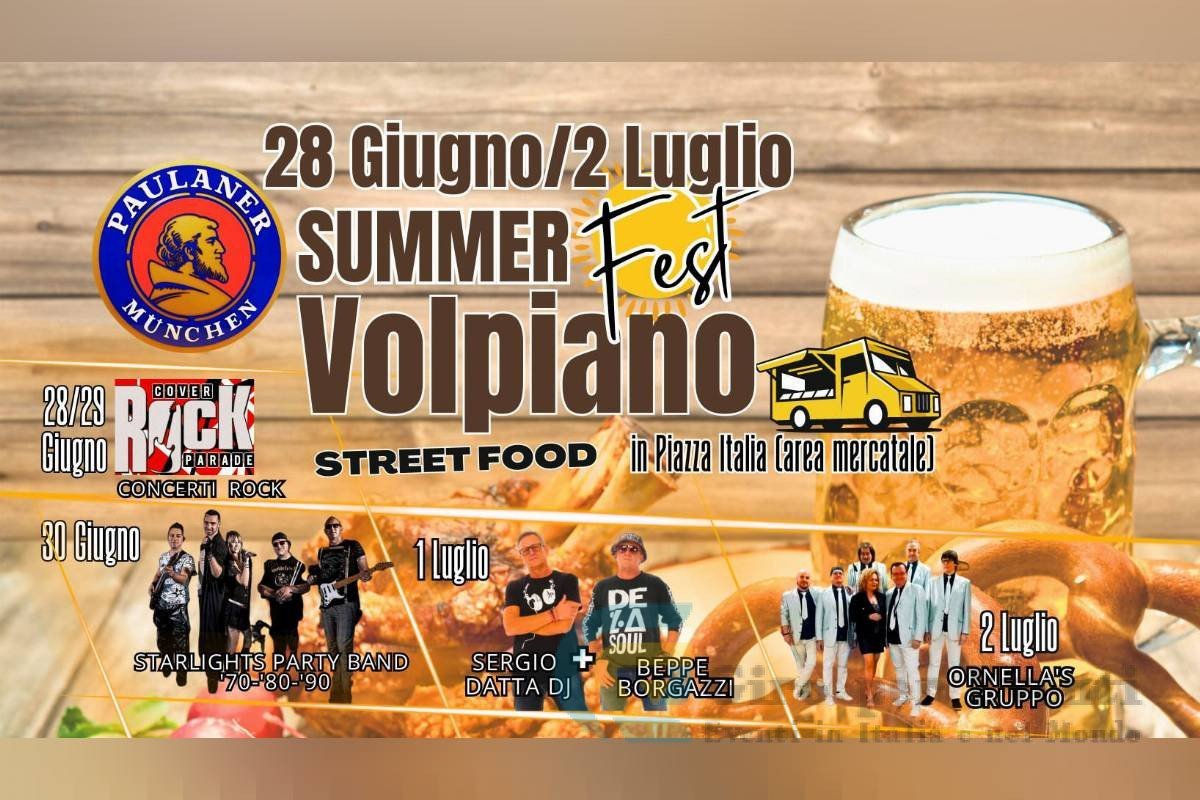 Volpiano Summer Fest - PAULANER Street Food