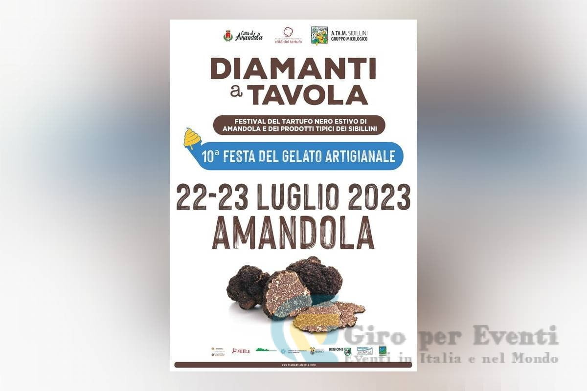 Diamanti a Tavola ad Amandola Ed. Estiva