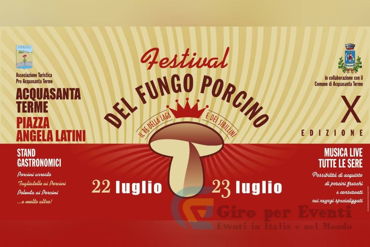 Festival del Fungo Porcino ad Acquasanta Terme