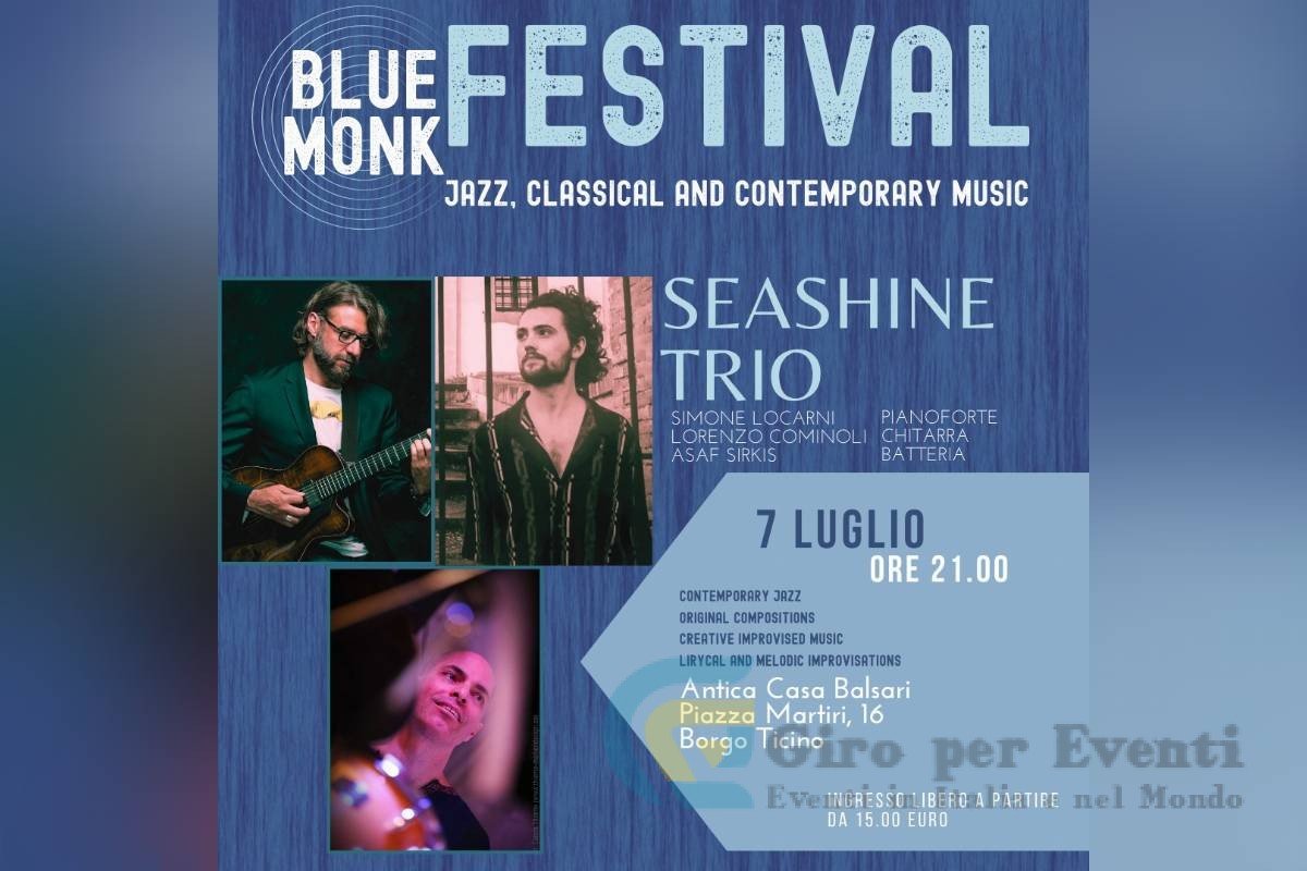 Concerto Jazz Seashine Trio all'Antica Casa Balsari di Borgo Ticino