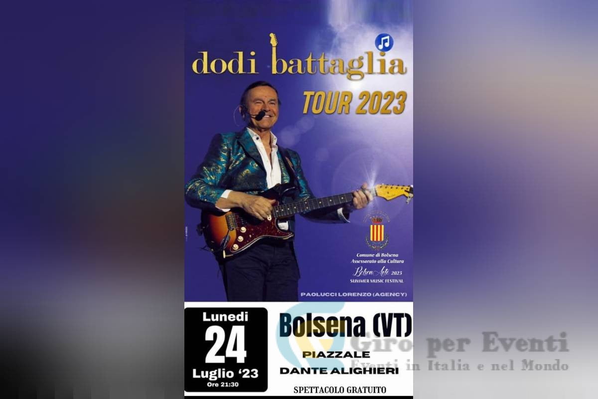 Dodi Battaglia in Concerto a Bolsena