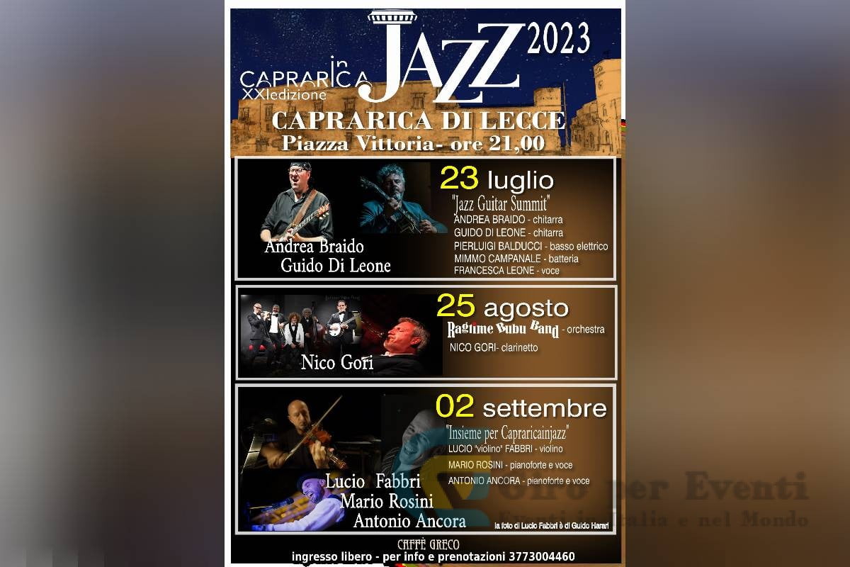 Capraricainjazz a Caprarica di Lecce