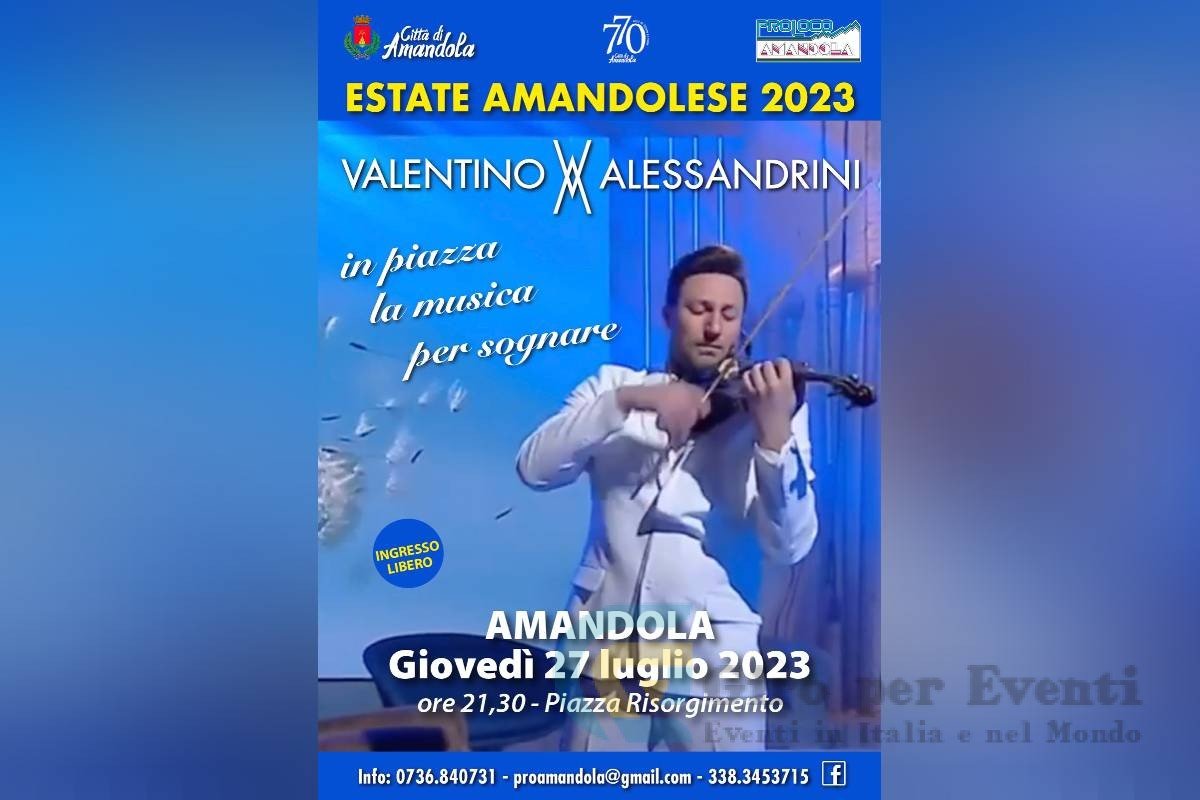 Concerto di Valentino Alessandrini ad Amandola