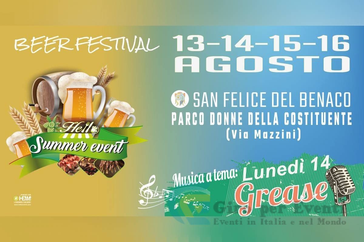 Beer Festival Summer Event San Felice Del Benaco