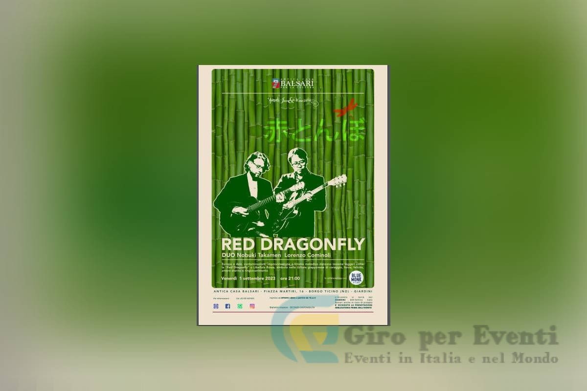 Concerto Jazz Red Dragonfy all’Antica Casa Balsari a Borgo Ticino