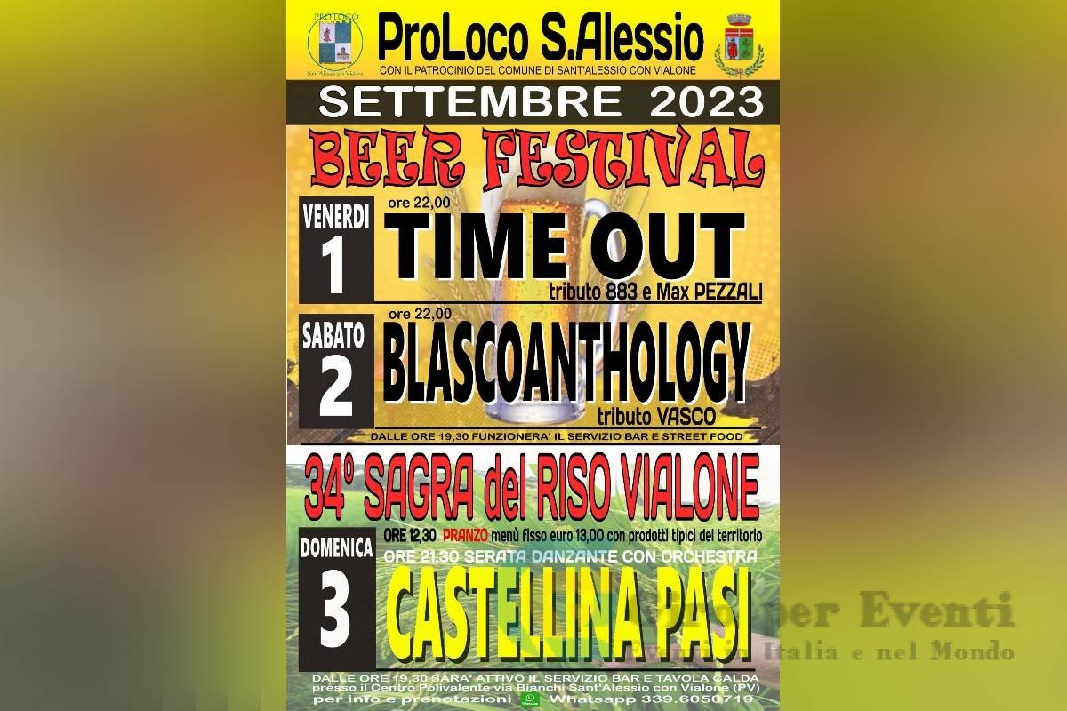 Festa Birra e Riso a Sant'Alessio con Vialone