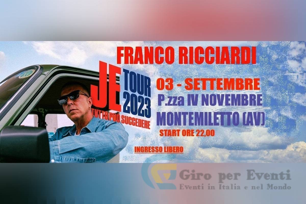 Franco Ricciardi in Concerto a Montemiletto