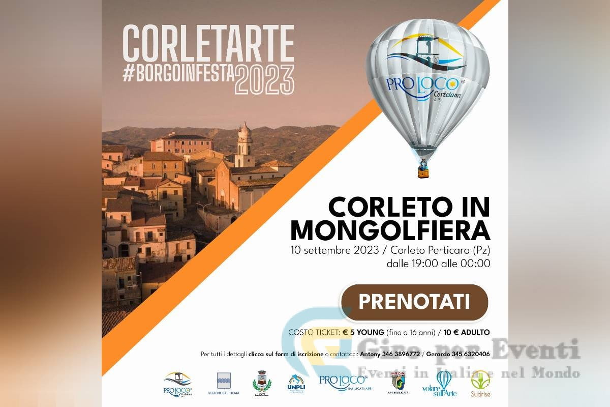 Corleto in Mongolfiera