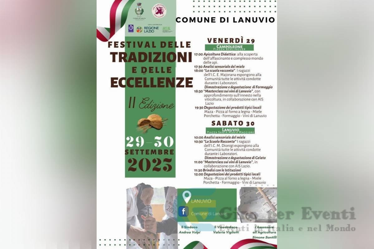 Festival delle Tradizioni e delle Eccellenze a Lanuvio