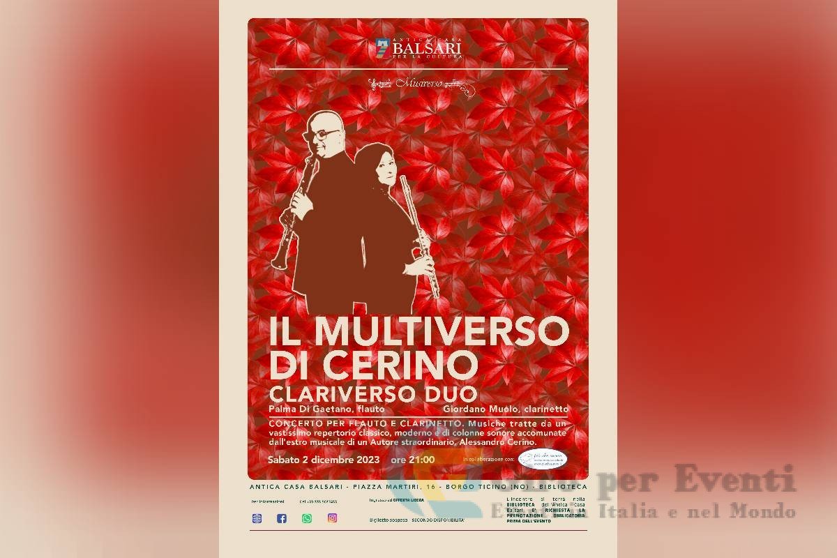 Banner Il Multiverso di Cerino a Borgo Ticino