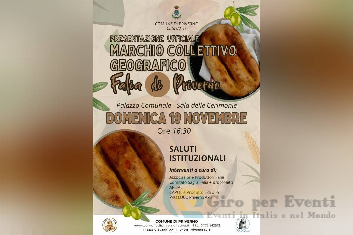 Presentazione del Marchio Ufficiale Falia di Priverno