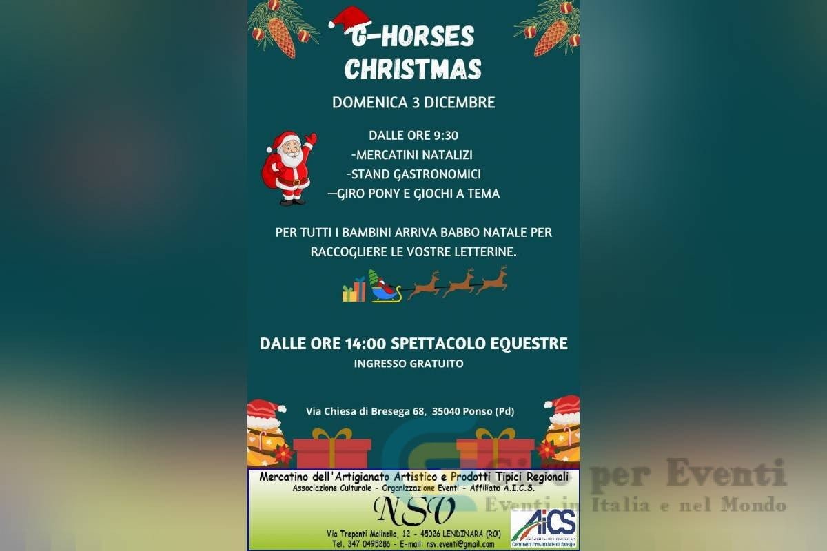 G-Horses in Christmas Il Mercatino Natalizio a Bresega di Ponso