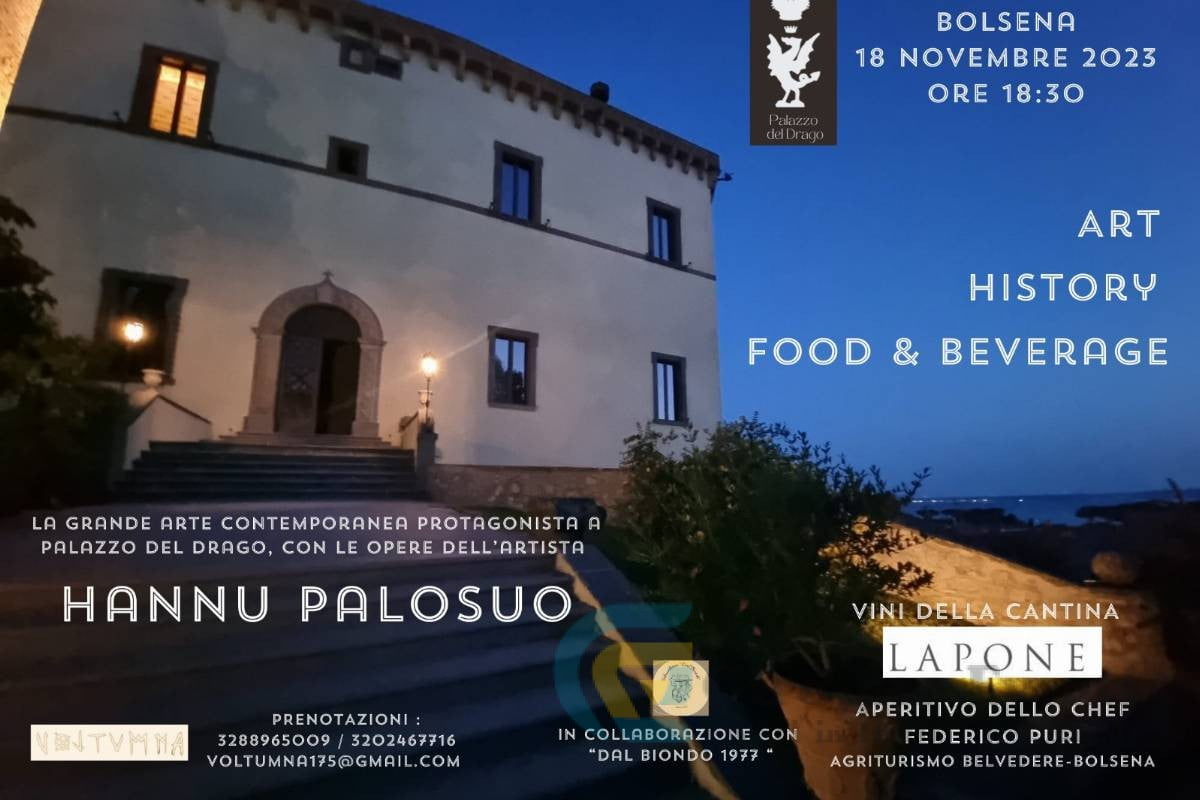 A Palazzo del Drago una Serata tra Arte, Storia ed Enogastronomia a Bolsena