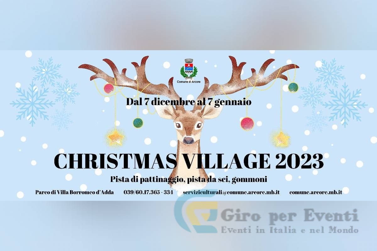 Christmas Village al Parco di Villa Borromeo d’Adda di Arcore banner