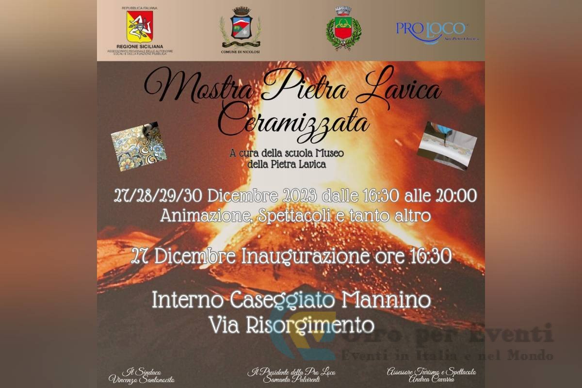 Mostra Pietra Lavica Ceramizzata a San Pietro Clarenza