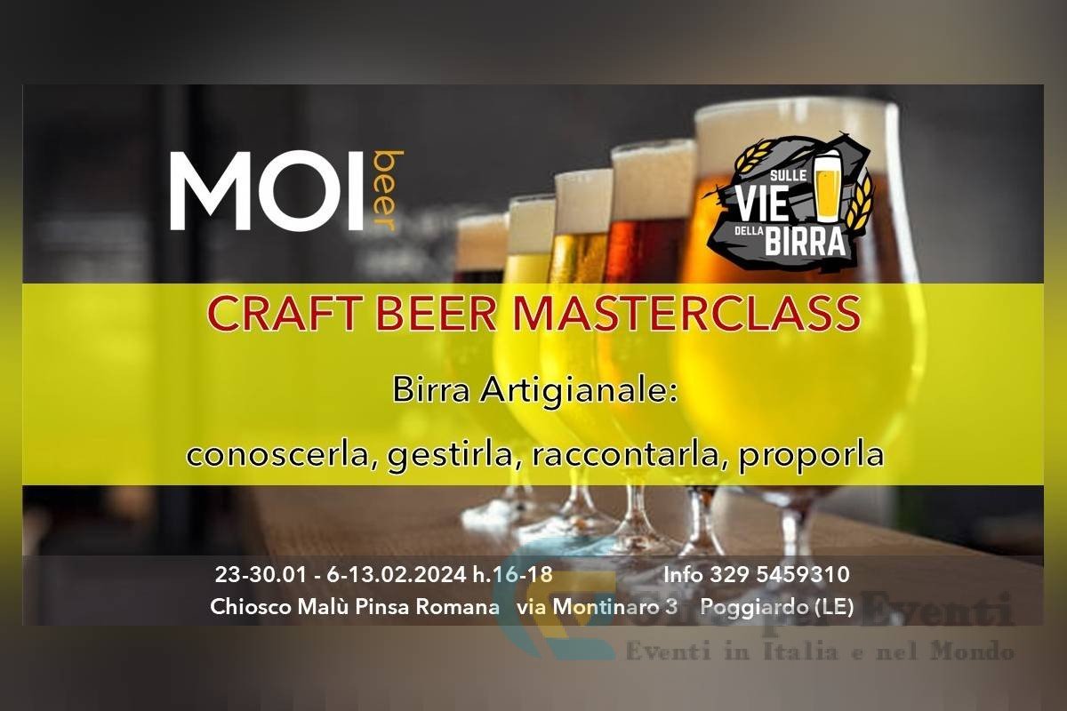 Craft Beer Masterclass a Poggiardo