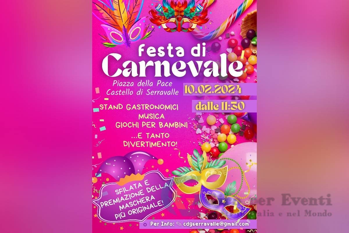 Festa di Carnevale a Castello di Serravalle