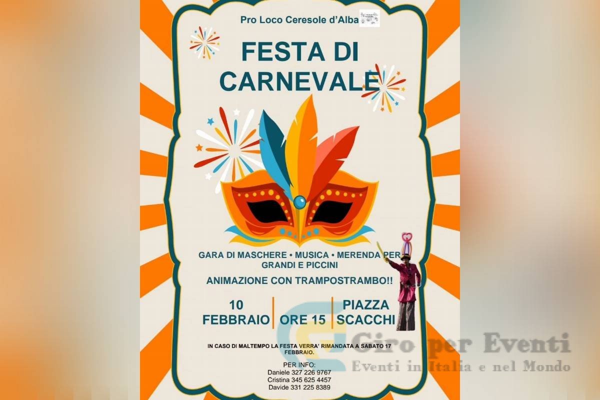 Festa di Carnevale a Ceresole d'Alba