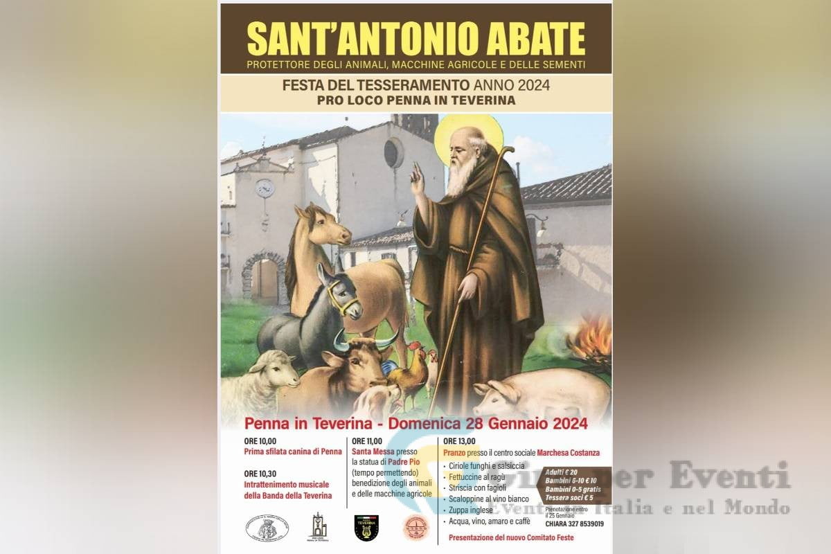 Festa di Sant'Antonio Abate a Penna In Teverina