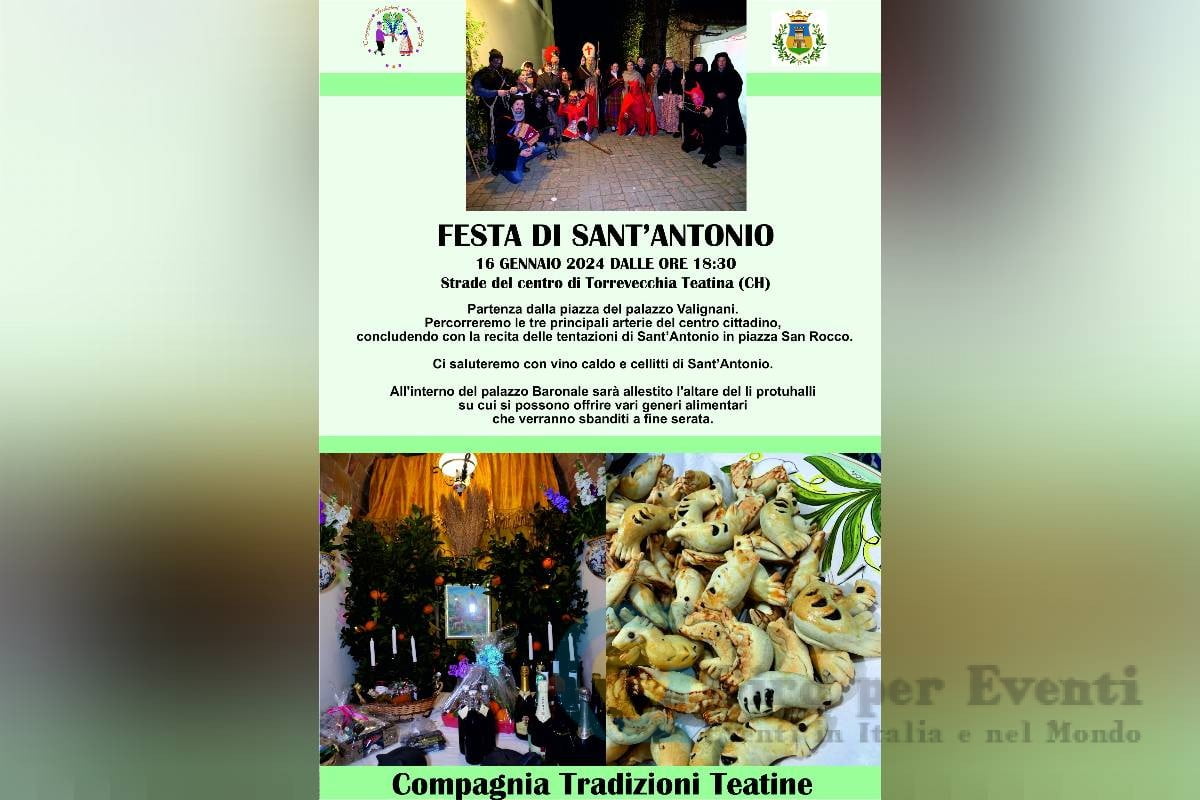 Festa Tradizionale del Sant'Antonio a Torrevecchia Teatina