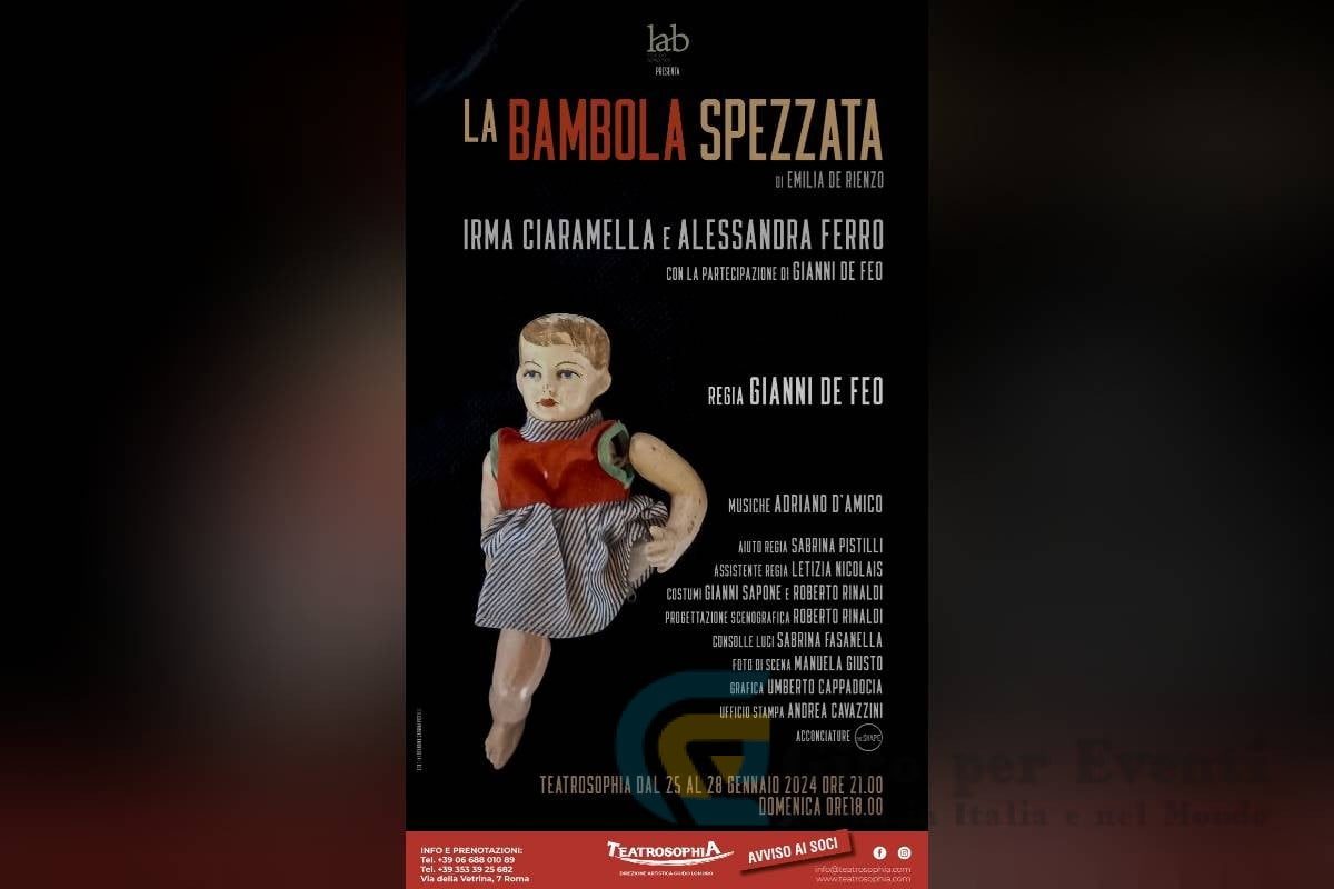 locandina La Bambola Spezzata a Teatrosophia di Roma