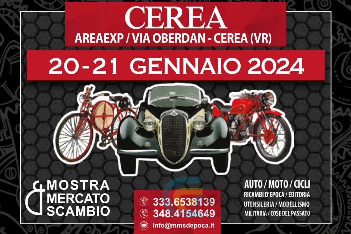 Mostra Mercato Scambio Auto, Moto e Cicli d'Epoca a Cerea