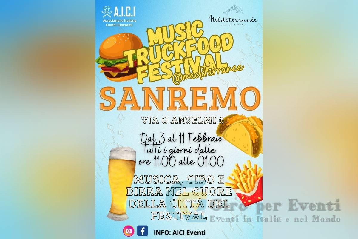 Music TruckFood Festival Mediterranee a Sanremo