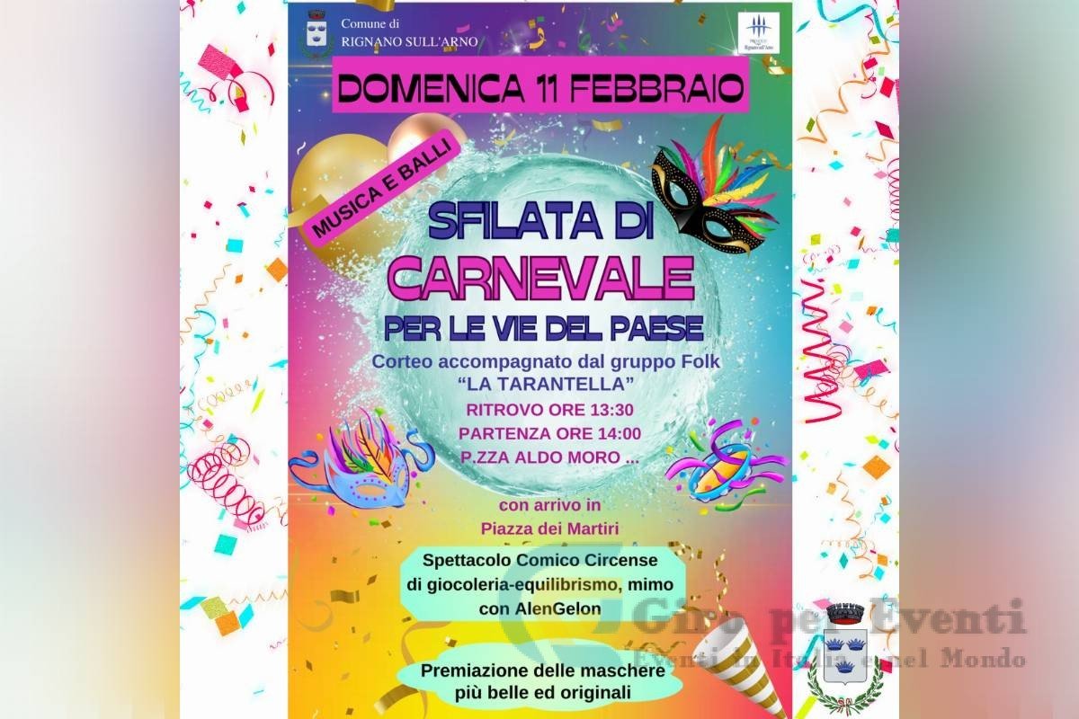 Sfilata di Carnevale a Rignano sull'Arno