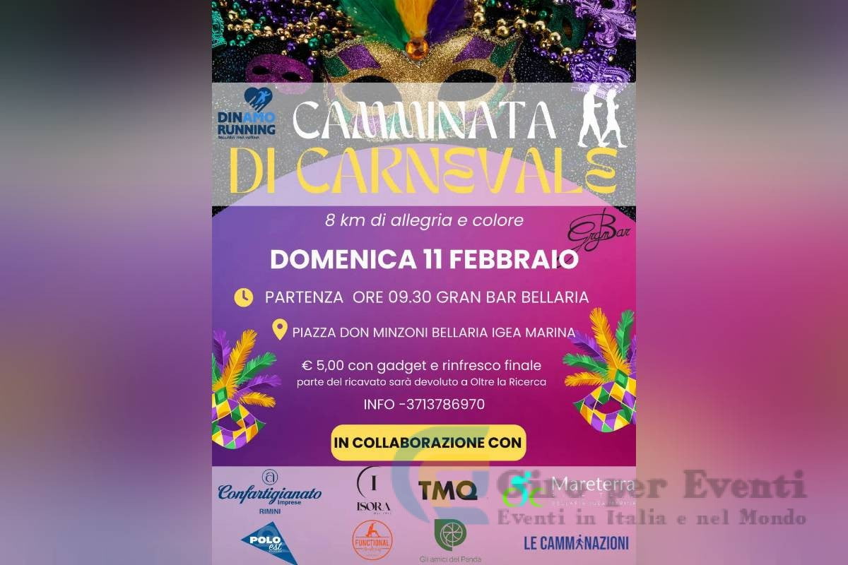 Camminata di Carnevale a Bellaria Igea Marina