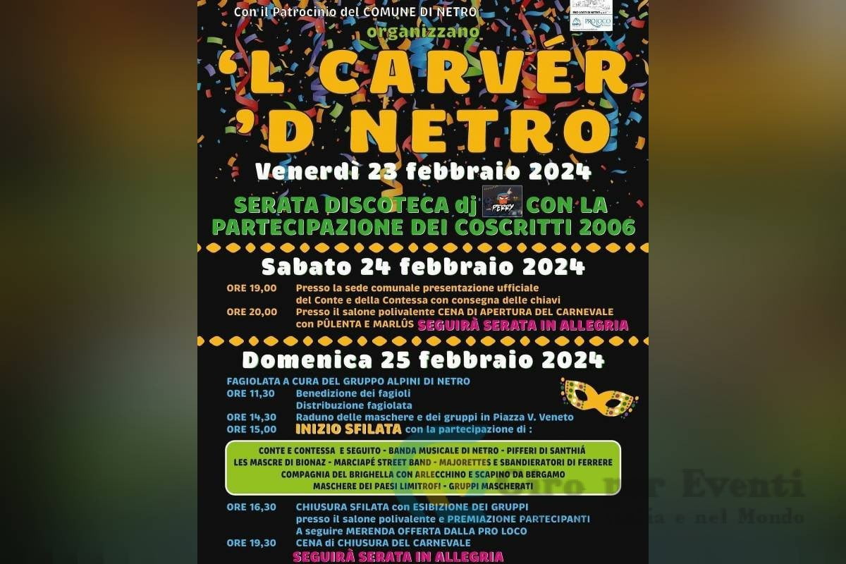 Carnevale a Netro