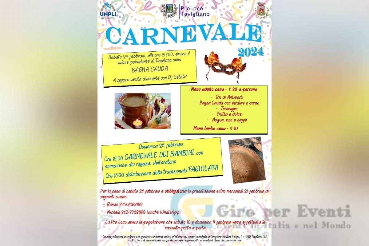 Carnevale a Tavigliano