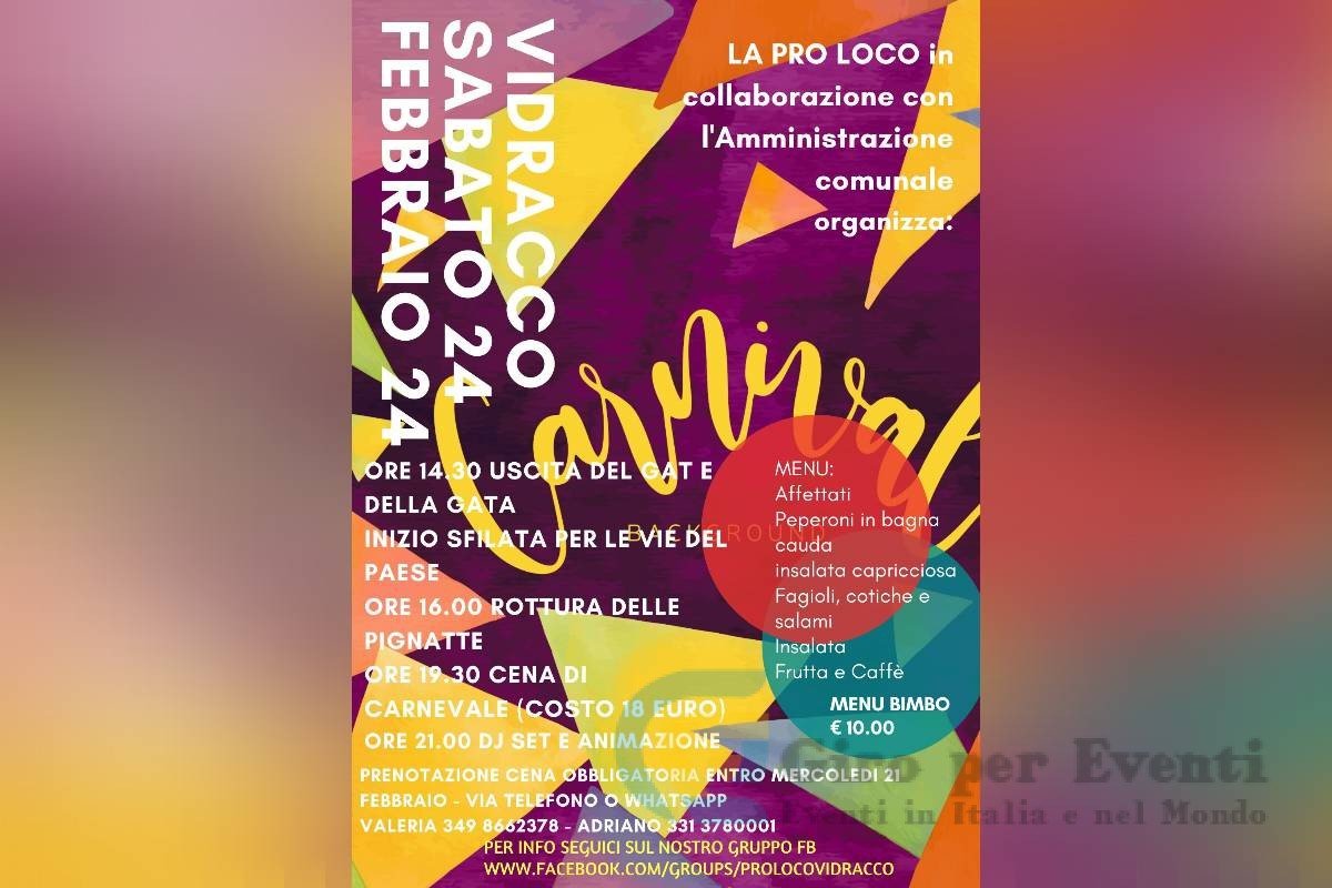 Carnevale a Vidracco