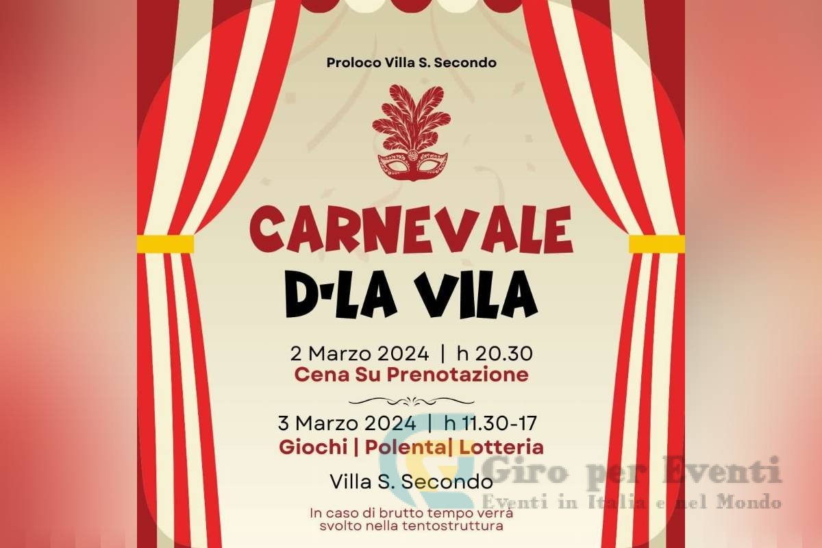 Carnevale a Villa San Secondo