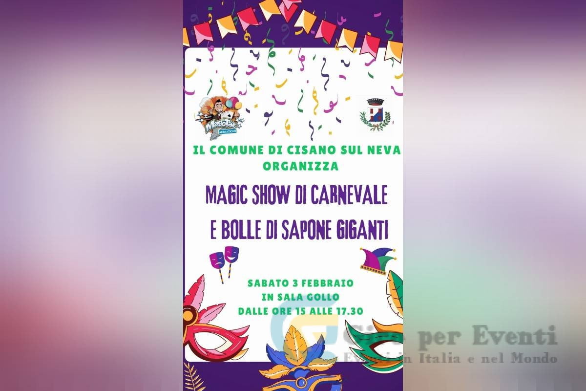 Magic Show di Carnevale a Cisano sul Neva