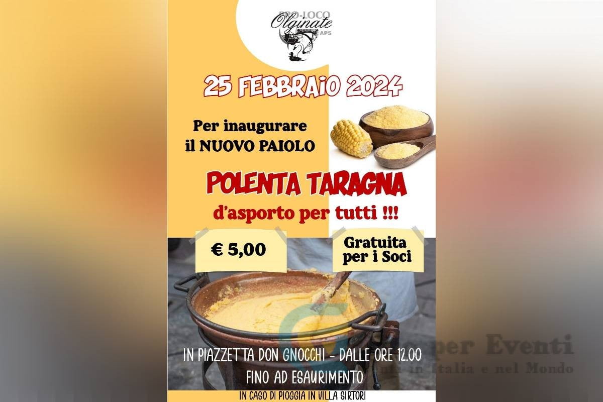 Polenta Taragna d'Asporto per Tutti a Olginate