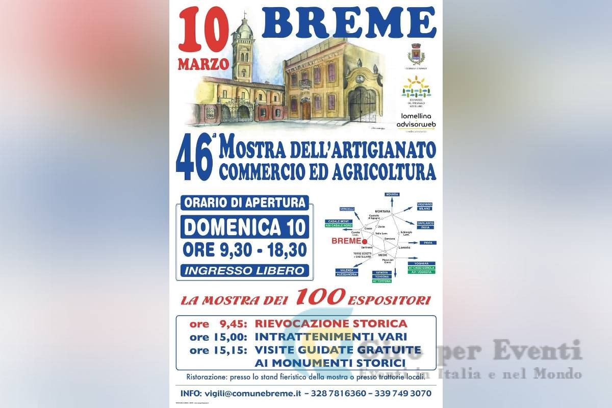 Mostra Artigianato, Commercio e Agricoltura a Breme